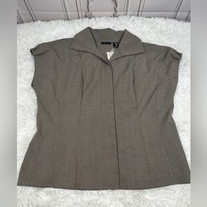 New York & Company Blouse Business Casual Suit Style Top NY & Co plus size sz 18